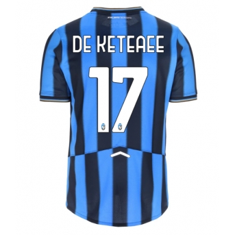 Atalanta Charles De Ketelaere #17 Maglia Gara Casa Repliche 2025-26 Maniche Corte